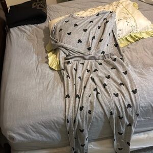 Disney Gray and Black Full-Body Pajama Suit